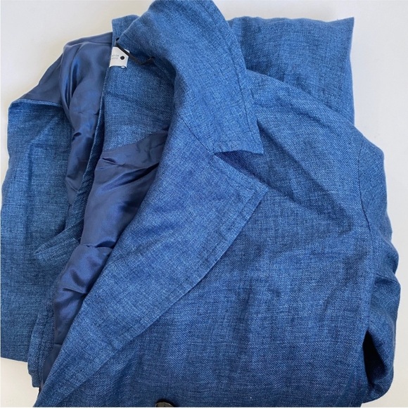 Zara button linen limited edition coat EUC - Picture 6 of 6